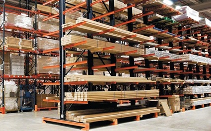 Cantilever Rack storage system for Huntsville-area warehouses