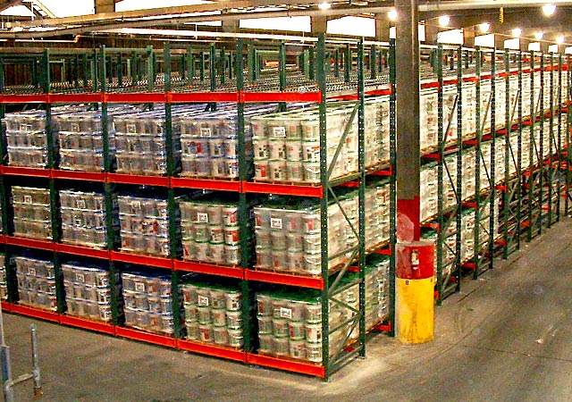 Pallet Flow Rack storage system for Huntsville-area warehouses